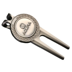 Exist mould of Antique silver plating golf divot tool with custom logo