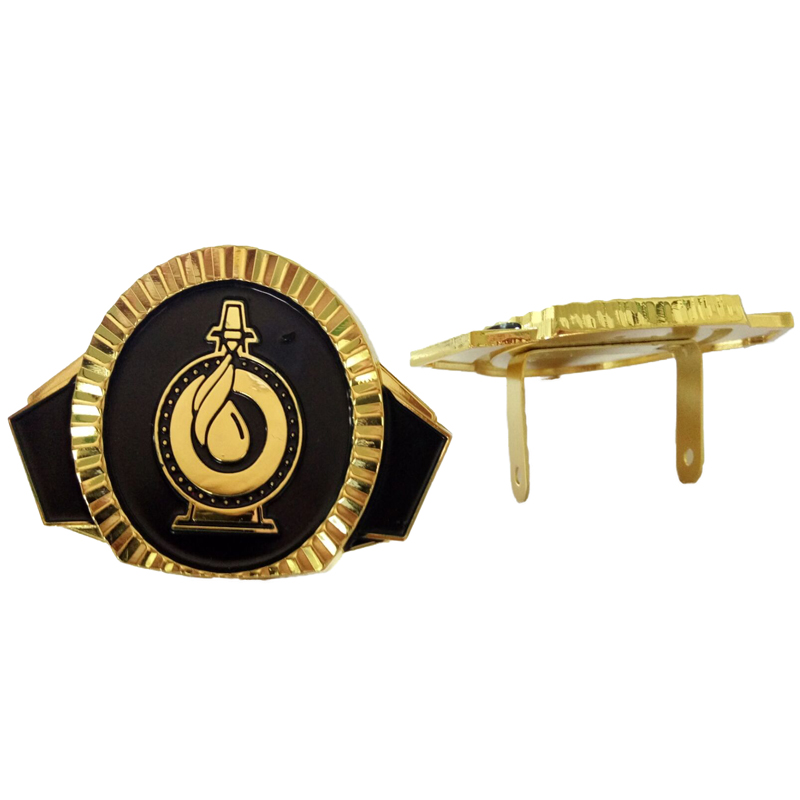 Custom gold metal logo with two legs - Gowin Gifts Co.,Ltd.