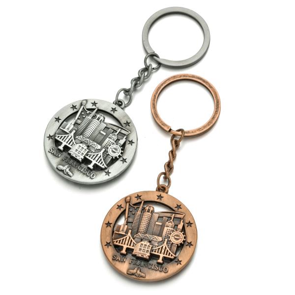 Custom souvenir 3D metal keychain for boys