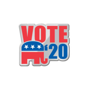 Custom promotional enamel VOTE 2020 metal pin