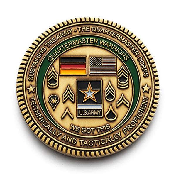 Military coin custom gold metal enamel navy coin