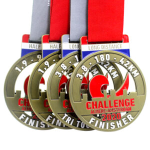 Metal challenge finisher custom long distance medal