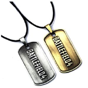 Old dog tag necklace with personalized logo