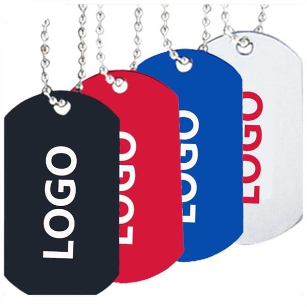 Aluminium dog tag Anodizing color with custom logo designs