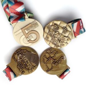 Personalized medals antique gold sport medals