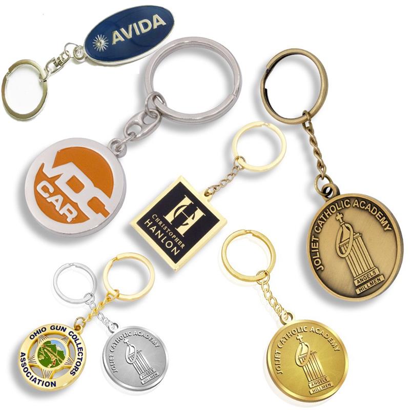 Custom promotional 3D enamel metal keychain manufacturer