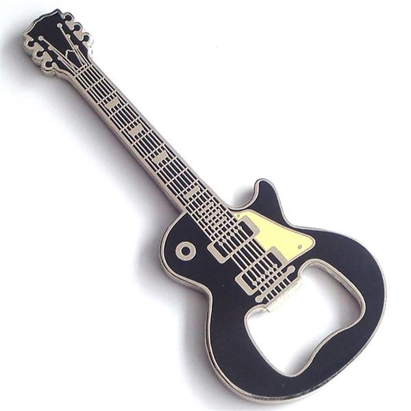 Custom metal guitar Bottle opener with hard enamel 