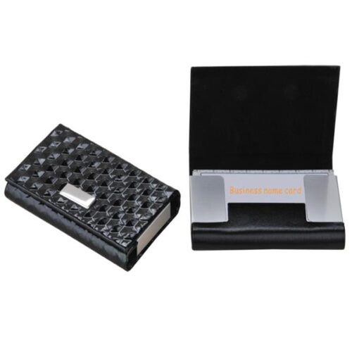 Imitation leather name card holder crocodile skin