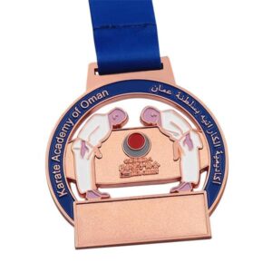Karate medal with custom designs