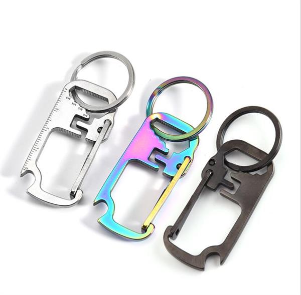 New designs Factory blank Opener keychain with ruler