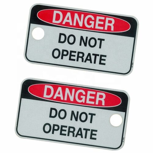 Custom Aluminium DANGER Printing labels