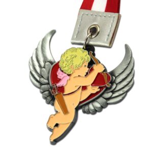 Custom 3D metal wing angel religious medal
