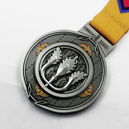 Custom running finisher enamel religious medal