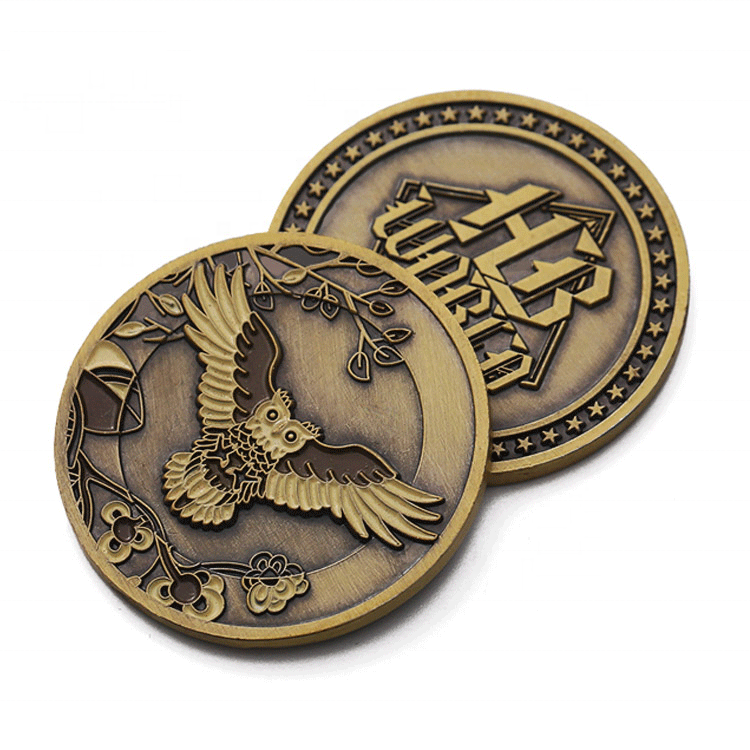 Personlised old metal token coins with enamel - Gowin Gifts Co.,Ltd.