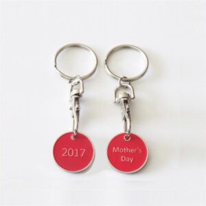 Mother's Day promotional trolley coin keychain