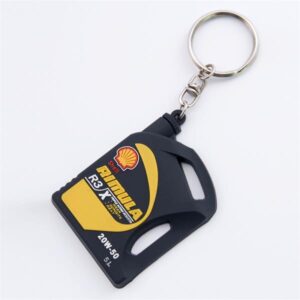 Shell custom promotional rubber keychain