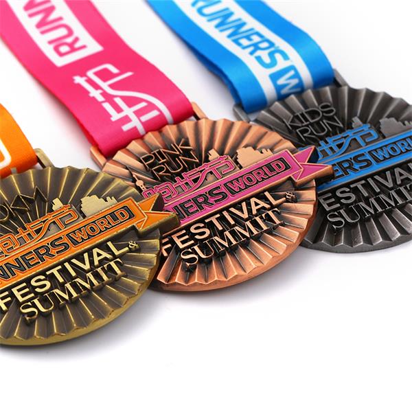 Runner's world 3D festival metal medal custom