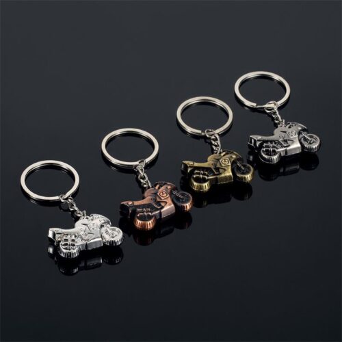 Custom 3D metal motorcycle keychain