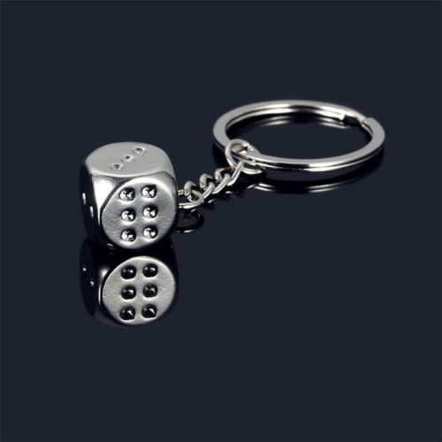 Creative premium casting dice key chain