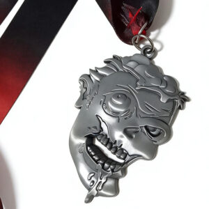 Custom Zombie Apocalypse Survivor Medal with Ribbon