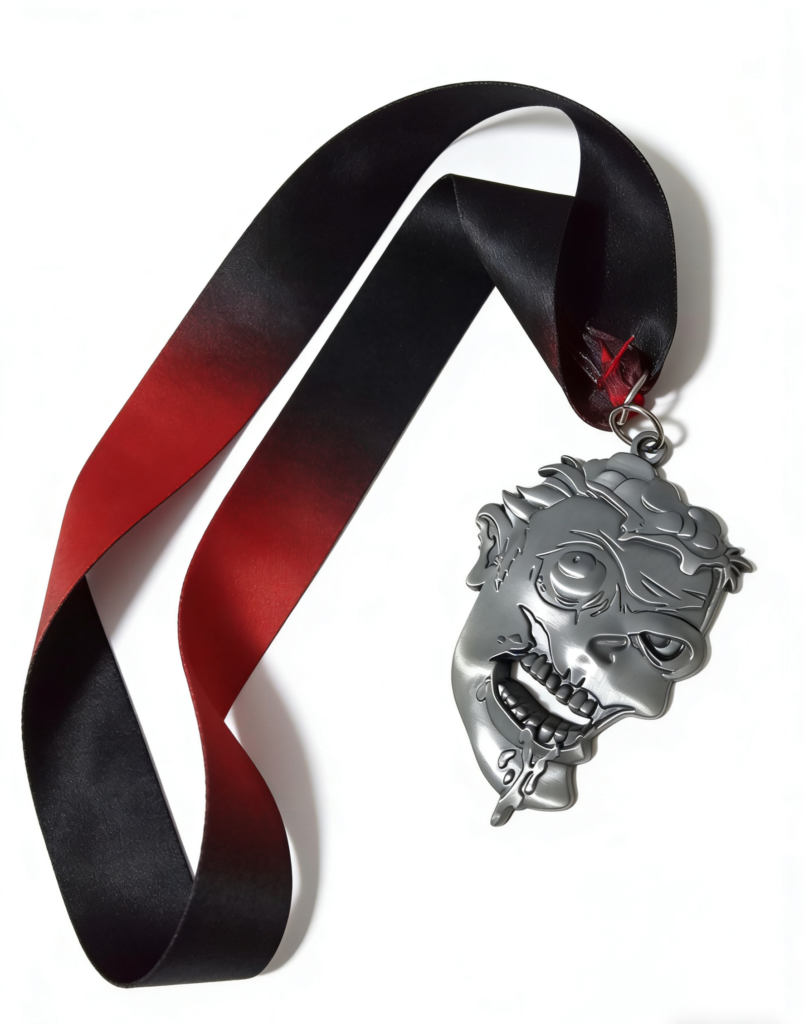 Personalized Zombie Medal with Full Ribbon